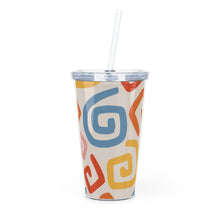 Load image into Gallery viewer, Plastic Tumbler with Straw