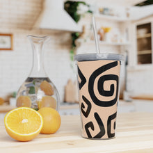 Load image into Gallery viewer, Plastic Tumbler with Straw