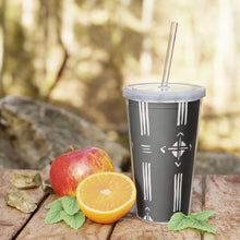 Load image into Gallery viewer, Plastic Tumbler with Straw