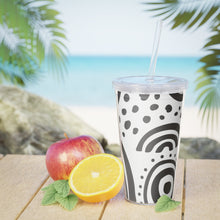 Load image into Gallery viewer, Plastic Tumbler with Straw