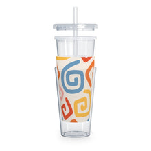 Load image into Gallery viewer, Plastic Tumbler with Straw