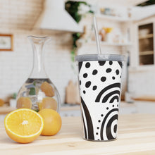 Load image into Gallery viewer, Plastic Tumbler with Straw