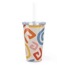 Load image into Gallery viewer, Plastic Tumbler with Straw