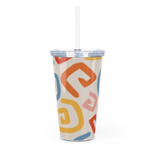 Load image into Gallery viewer, Plastic Tumbler with Straw
