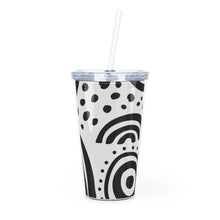 Load image into Gallery viewer, Plastic Tumbler with Straw
