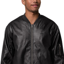 Load image into Gallery viewer, Leather Bomber Jacket