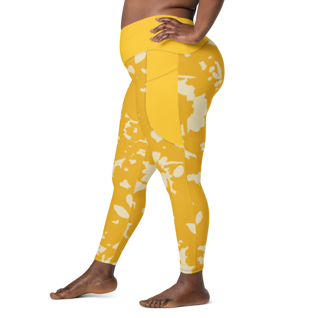Crossover leggings with pockets